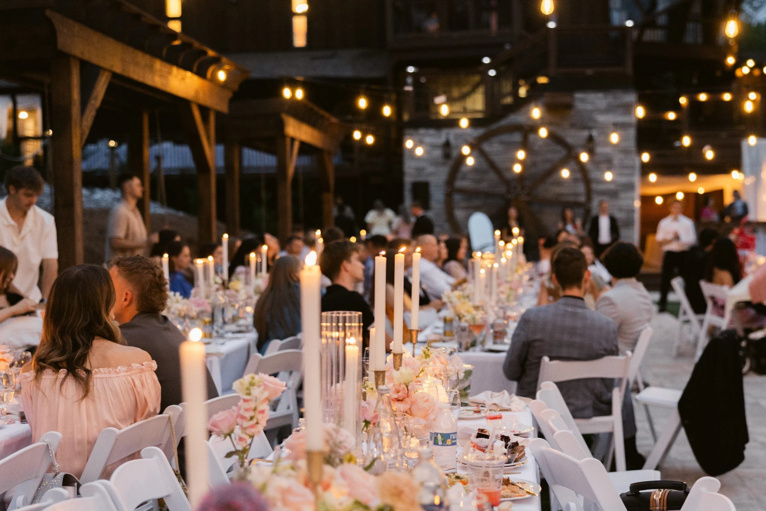 Wedding reception at Old Mill Village near Greenville Spartanburg