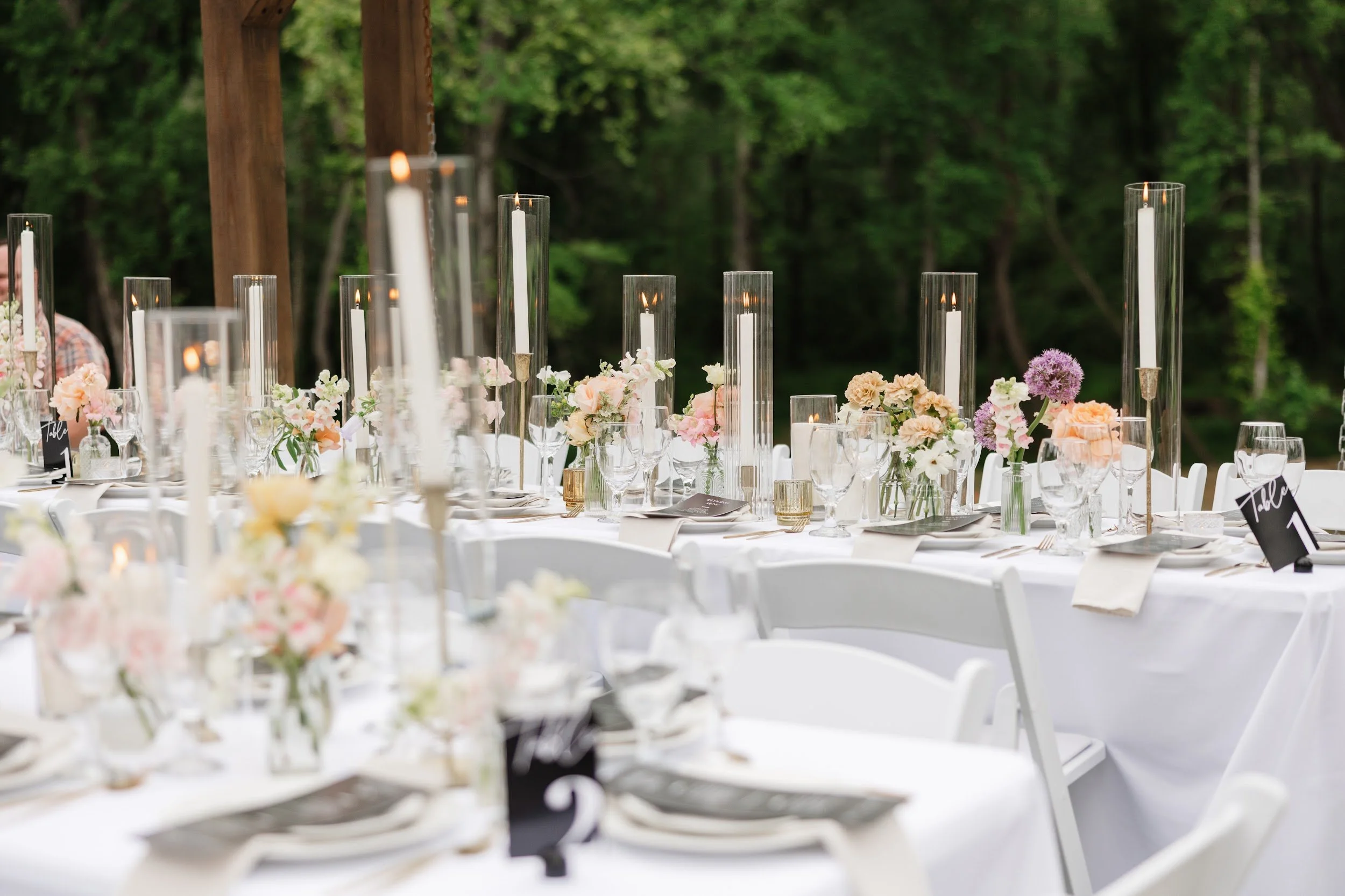 What's Included in a Wedding Venue Rental? (And What's Not) 2 Wedding reception setup at venue near Greenville SC