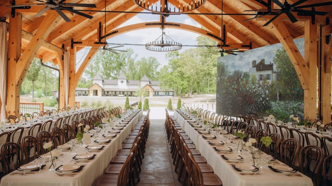 Old Mill Wedding Packages 7 A wedding setup under a wooden canopy - a wedding blog